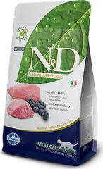 Farmina N Blueberry Adult Ξηρά Τροφή χωρίς Σιτηρά για Ενήλικες Γάτες με Αρνί 1.5kg