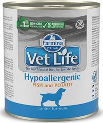Farmina Vet Life Hypoallergenic Υγρή Τροφή Σκύλων σε Κονσέρβα Διαίτης με Πατάτες και Ψάρι χωρίς Σιτηρά & Γλουτένη 300gr