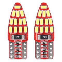 Amio Amio - Λάμπες LED T10 W5W 12V W2.1x9.5d Λευκό Φως 5600K με 24 SMD 3014HP CAN-BUS Καρφωτές για Φώτα Θέσης Πινακίδας και Εσωτερικού Φωτισμού Αυτοκινήτου - 1 σετ (01285/AM)