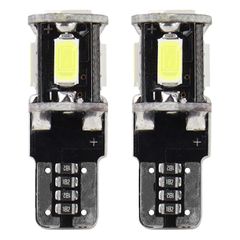 Amio Amio – Λαμπάκια LED T10 W5W 12V 2W 5600K 5xSMD 5730 CANBUS Καρφωτά για Ισχυρό Λευκό Φωτισμό χωρίς Σφάλματα – Σετ 2 Τεμ. (01628/AM)