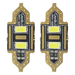 Amio Amio – LED Λαμπάκια Πλαφονιέρας 31mm 12V 5600K 2xSMD 5730 για Εσωτερικό Φωτισμό Αυτοκινήτου – 2 Τεμ. (01448/AM)