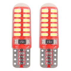 Amio Amio – LED CANBUS T10 W5W 12V W2.1x9.5d 5600K 24xSMD 3014 Σιλικόνης Καρφωτό Λευκό για Φώτα Θέσης & Εσωτερικού Αυτοκινήτου – 2 Τεμ. (01444/AM)
