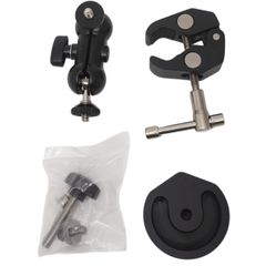 Κιτ Βάση Στήριξης με Σφιγκτήρα - Starlink Mini Clamp Bracket Multi-Functional Crab-Shaped Magic Arm with 360° Mini Double Ball Head Adapter Quick Release for Tripod Mount 1/4 Screw Clip Black ( Κωδ.1-