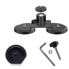 Βάση στήριξης - Starlink Mini Dual Magnetic Mount base for cars, sunroofs and smooth surfaces, portable mounting solution Sturdy Metal with Strong Magnets and 360° Rotation Ball Head Black ( Κωδ.1-PER