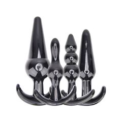Loving Joy Butt Plug Training Kit Black-thumb-1