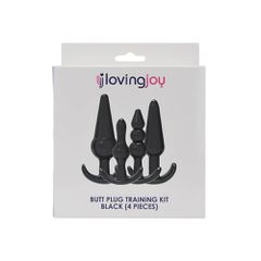 Loving Joy Butt Plug Training Kit Black-thumb-9