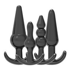 Loving Joy Butt Plug Training Kit Black-thumb-4