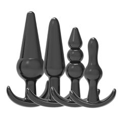 Loving Joy Butt Plug Training Kit Black-thumb-5