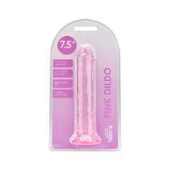 Loving Joy 7.5 Inch Suction Cup Dildo Pink-thumb-3