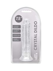 Loving Joy 7.5 Inch Suction Cup Dildo Clear