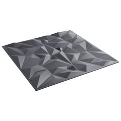 Πάνελ τοίχου 12 τμχ. 50 x 50 cm Αμέθυστος Γκρι Φελιζόλ XPS 42046056
