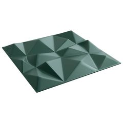 Πάνελ τοίχου 12 τμχ. 50 x 50 cm Διαμάντι Πράσινο Φελιζόλ XPS 42046066