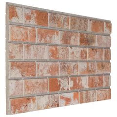 Πάνελ τοίχου 10 τμχ. 100 x 50 cm Πορτοκαλί Αφρός EPS 42046092