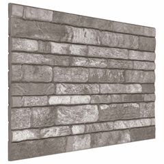 Πάνελ τοίχου 10 τμχ. 100 x 50 cm Σκούρο Γκρι Αφρός EPS 42046095