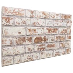 Πάνελ τοίχου 10 τμχ. 100 x 50 cm Κόκκινο και Λευκό Αφρός EPS 42046101
