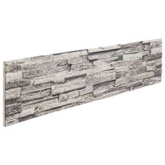 Πάνελ τοίχου 10 τμχ. 100 x 25 cm Ανοιχτό γκρι Αφρός EPS 42046108