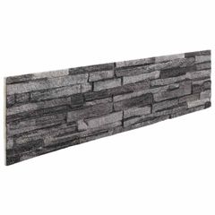 Πάνελ τοίχου 10 τμχ. 100 x 25 cm Ανθρακί Αφρός EPS 42046110