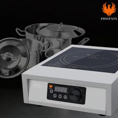 Επαγωγική εστία , Ισχύς: 3500W (Μονοφασική, 220V/50Hz) , 400W έως 3500W ,  35 x 45 x 12 cm ,  Ενσωματωμένη προστασία από υπερθέρμανση