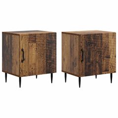 Κομοδίνο 2 pcs Παλαιωμένο ξύλο 43 x 34,5 x 50 εκ 894812