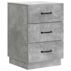 Κομοδίνο με συρτάρι Γκρι Σκυροδέματος 43 x 41 x 63,5 εκ. 895248