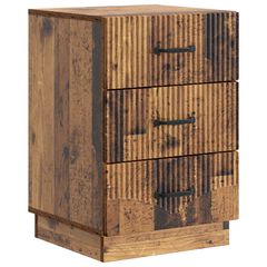 Κομοδίνο Παλαιωμένο ξύλο 43 x 41 x 63,5 εκ. Επεξεργασμένο Ξύλο 895253