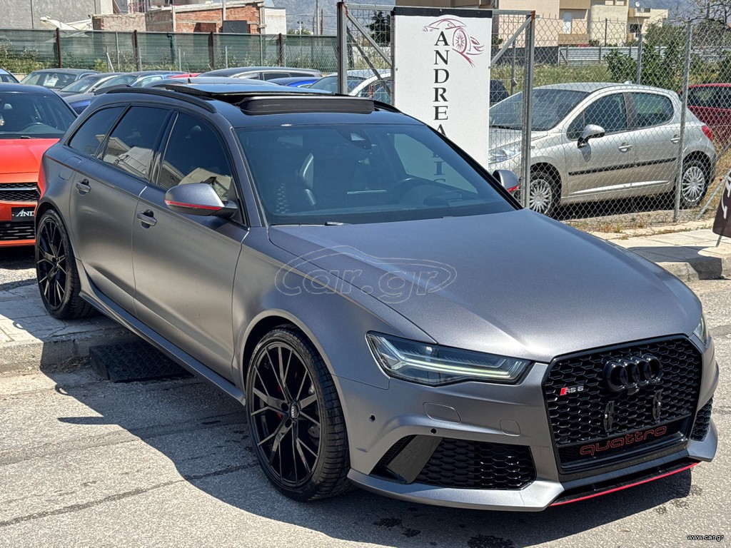 Audi RS6 2016 22500€ ΠΡΟΚΑΤΑΒΟΛΗ ΜΕ ΓΡΑΜΜΑΤΙΑ ΜΕΤΑΞΥ ΜΑΣ