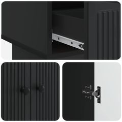 Πλαϊνό γραφείο Μαύρο 66 x 34,5 x 95 εκ. 893976-thumb-6