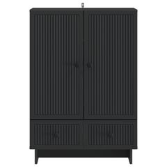 Πλαϊνό γραφείο Μαύρο 66 x 34,5 x 95 εκ. 893976-thumb-3