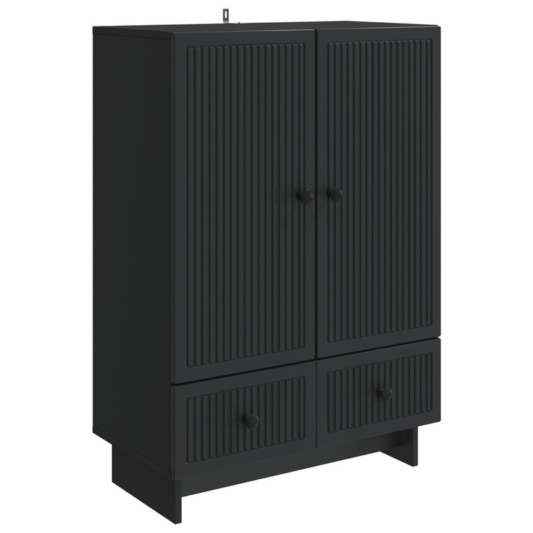 Πλαϊνό γραφείο Μαύρο 66 x 34,5 x 95 εκ. 893976