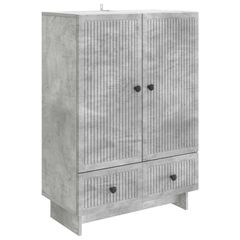 Πλαϊνό γραφείο Σκυρόχρωμο Γκρι 66 x 34,5 x 95 εκ. 893978