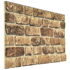 Πάνελ τοίχου 10 τμχ. 100 x 50 cm Σκούρος Άμμος Αφρός EPS 332926