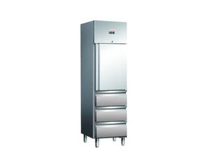 ΠΡΟΣΦΟΡΑ!!! KARAMCO G-GN350TN-3D (292 Lit - 48,4x74,5x210cm - GN 1/1 - 1 Πόρτα & 3 Συρτάρια & 1 Ράφι) Inox Ψυγείο Θάλαμος Συντήρησης +2ºC/+8ºC
