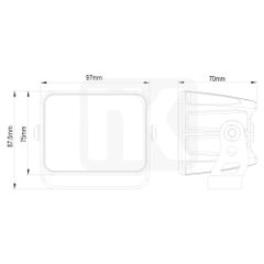 LED Προβολέας Εργασίας AmberForce Compact Work Light-thumb-5