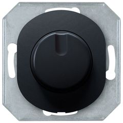 EON E6173.E Dimmer without cover frame with rotary single-pole switch 40-400VA, soft-touch black