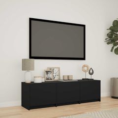 Τηλεοπτική βιβλιοθήκη με LED 140 x 34 x 40 εκ Μαύρο 3418706