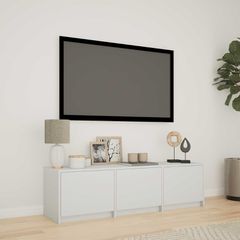 Τηλεοπτική βιβλιοθήκη με LED 140 x 34 x 40 εκ Λευκός 3418710