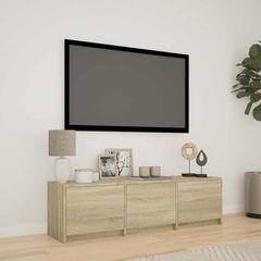 Τηλεοπτική βιβλιοθήκη με LED 140 x 34 x 40 εκ Δρύς Sonoma 3418712