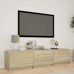 Τηλεοπτική βιβλιοθήκη με LED 165 x 34 x 40 εκ. Δρύς Sonoma 3418714