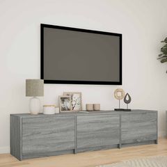 Τηλεοπτική βιβλιοθήκη με LED 165x34x40 εκ Γκρι Σονομά 3418719