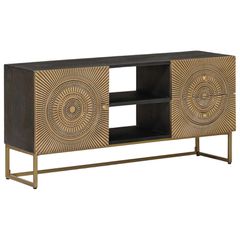 Ντουλάπι TV με συρτάρι με ράφι Ορείχαλκος 105 x 30 x 50 εκ 42020076
