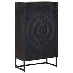Highboard Μαύρο 55 x 30 x 95 εκ 42020083