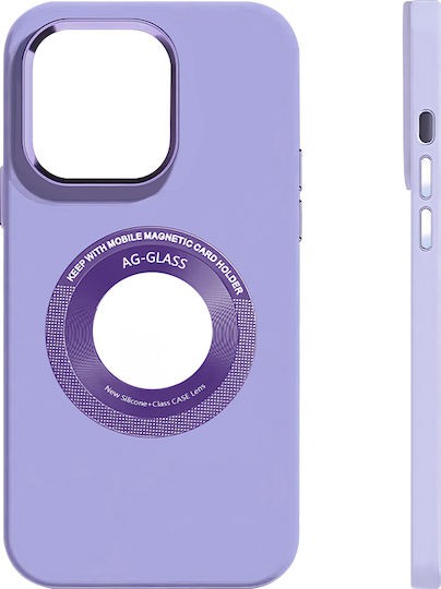 Leewello Back Cover Σιλικόνης Μωβ (iPhone 14,13)