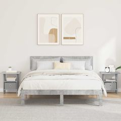 Κομοδίνο 2 τμχ. Σκυρόδεμα Γκρι 41 x 40 x 45 εκ 8000427