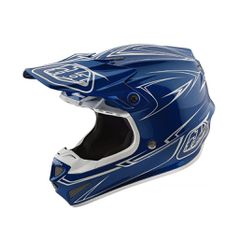 MOTOCROSS HELMET TROY LEE DESIGNS PINSTRIPE SE4 BLUE