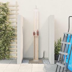 Εξωτερικό ντους 246 cm Μασίφ ξύλο πεύκου και ανοξείδωτο ατσάλι 886352