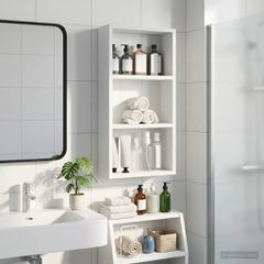 Ντουλάπα τοίχου μπάνιου Λευκός 30 x 10 x 60,5 εκ 889319