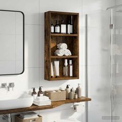 Ντουλάπα τοίχου μπάνιου Καπνιστή Δρυς 30 x 10 x 60,5 εκ 889323