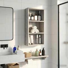 Ντουλάπα τοίχου μπάνιου Γκρι Σονομά 30 x 16 x 62,5 εκ. 889340