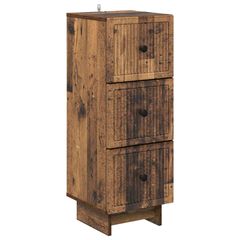 Ντουλάπι με Συρτάρια Παλαιωμένο ξύλο 33 x 34,5 x 90 εκ 893933