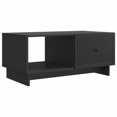 Τραπεζάκι σαλονιού Μαύρο 90 x 50 x 40 cm Επεξεργασμένο Ξύλο 894036